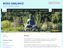 Tablet Screenshot of beingnbalance.com